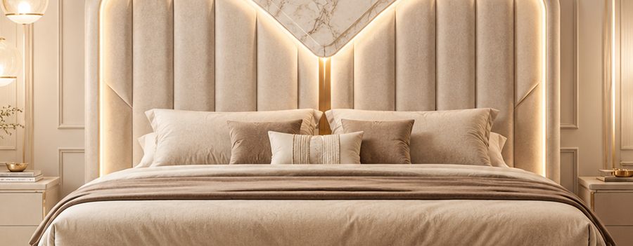 Marble Crest Bed upholstered designer bed