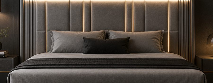 Ash Panel Bed upholstered designer bed