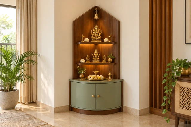 Sage Corner Mandir — AI-assisted Mandir units concept