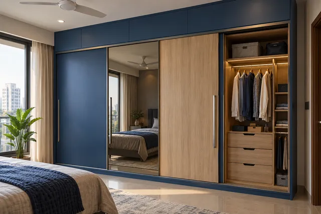 Sliding Cobalt — AI-assisted Wardrobes concept