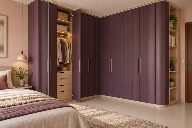 Corner Plum — AI-assisted Wardrobes concept