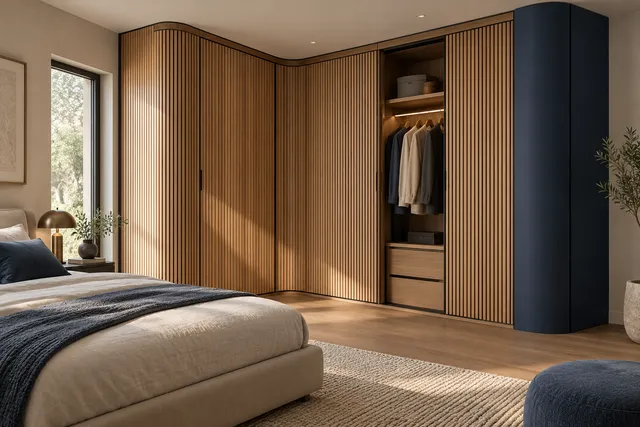 Tambour Corner — AI-assisted Wardrobes concept