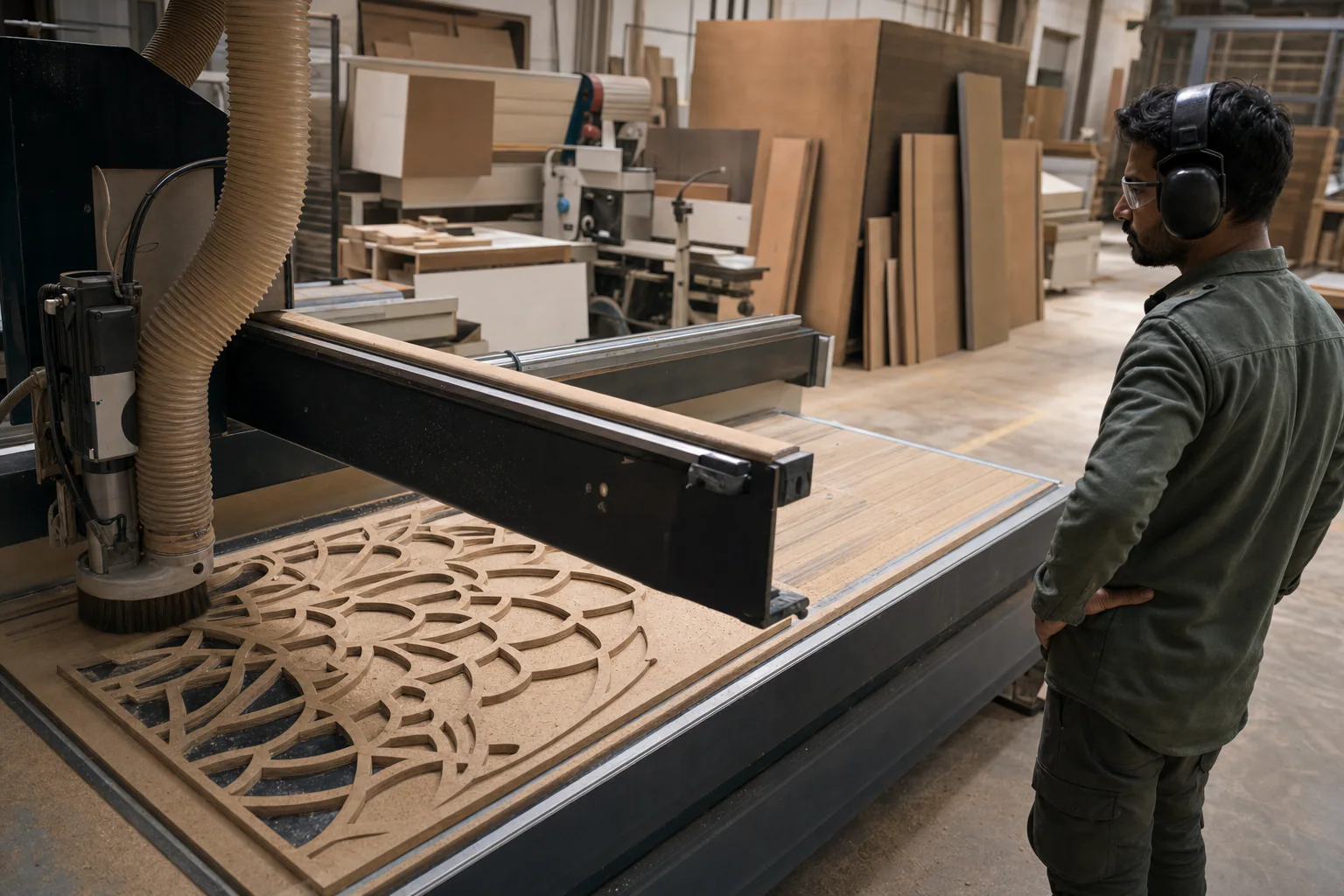 CNC furniture production